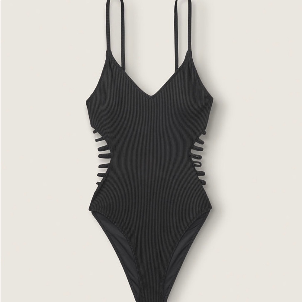 Victoria’s Secret PINK ribbed cutout swimsuit